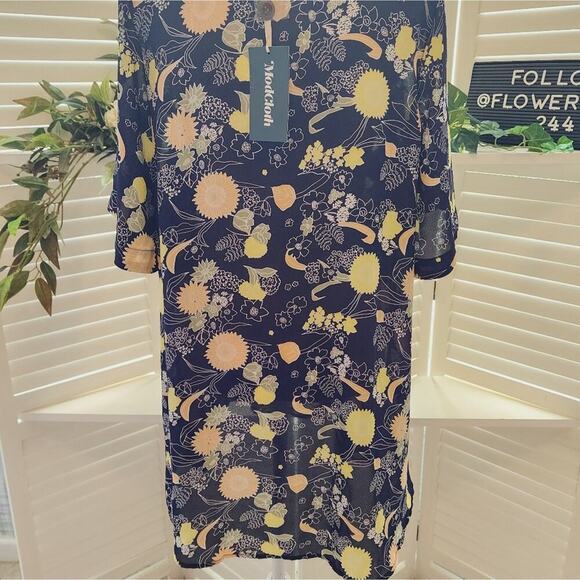 MODCLOTH NEW TUNIC FLORAL DRESS SIZE 2X - Picture 4 of 6